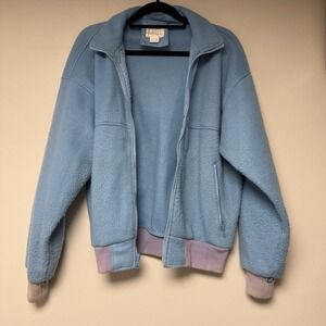 Walter Hagen Women's Clubhouse Full Zip Jacket-Light Blue Color-Size Large